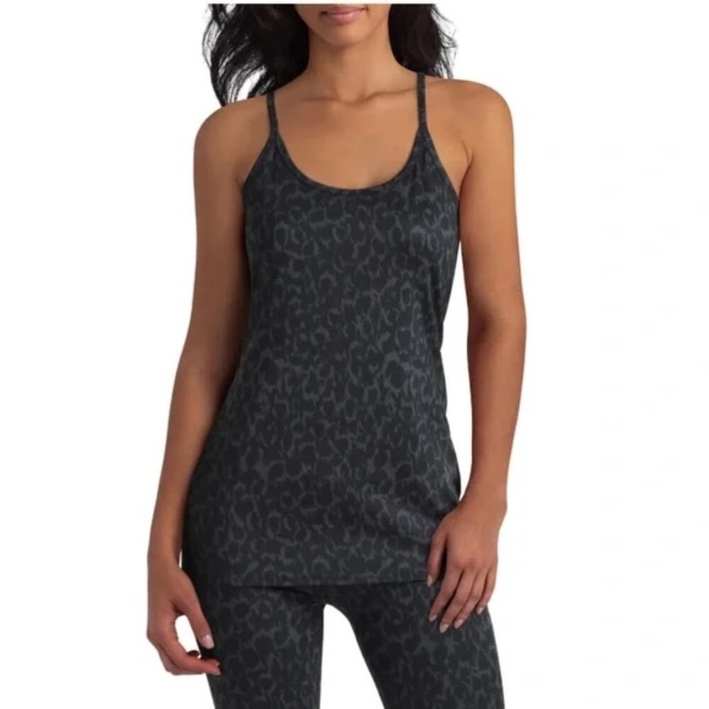 NWT H Halston Studio Y-Back Strappy Tank Top, Size L